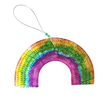 Aluminum Can Ornament - Rainbow