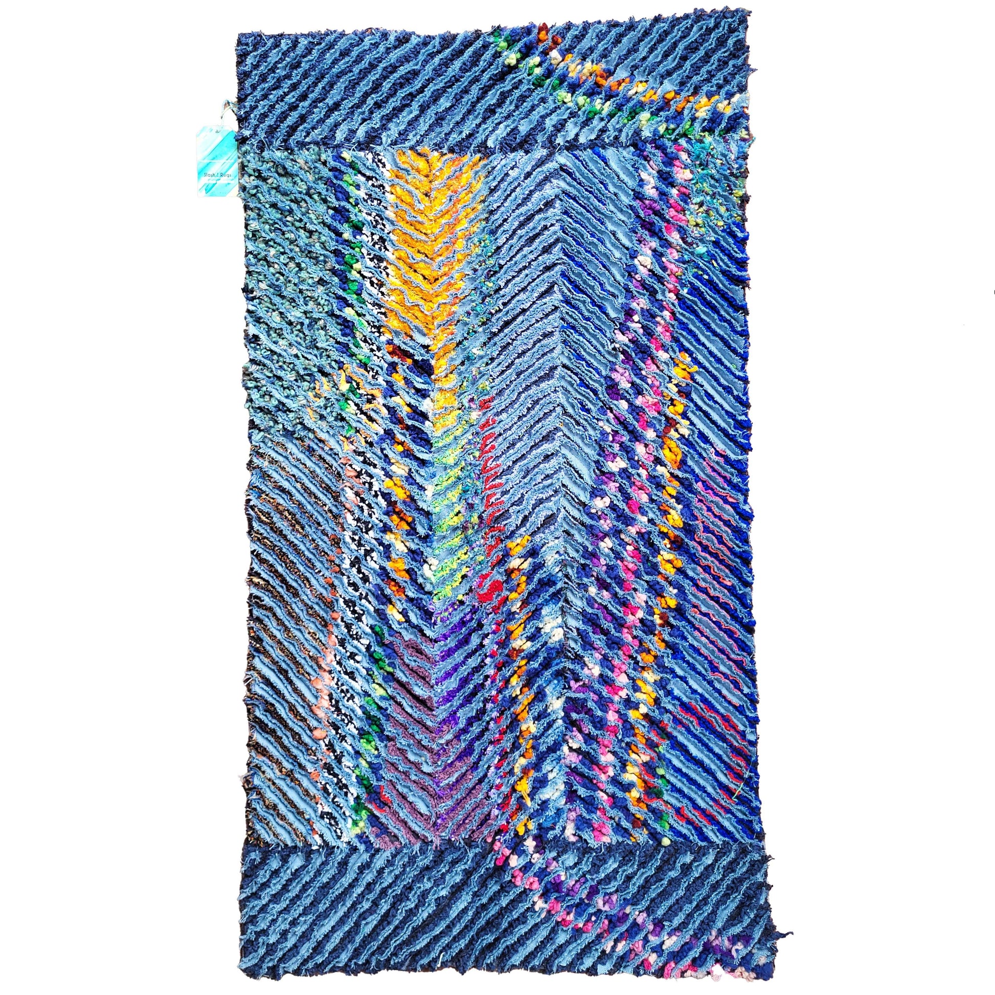 Recycled Fabric Chenille Rug - #24-13 (26" x 47")