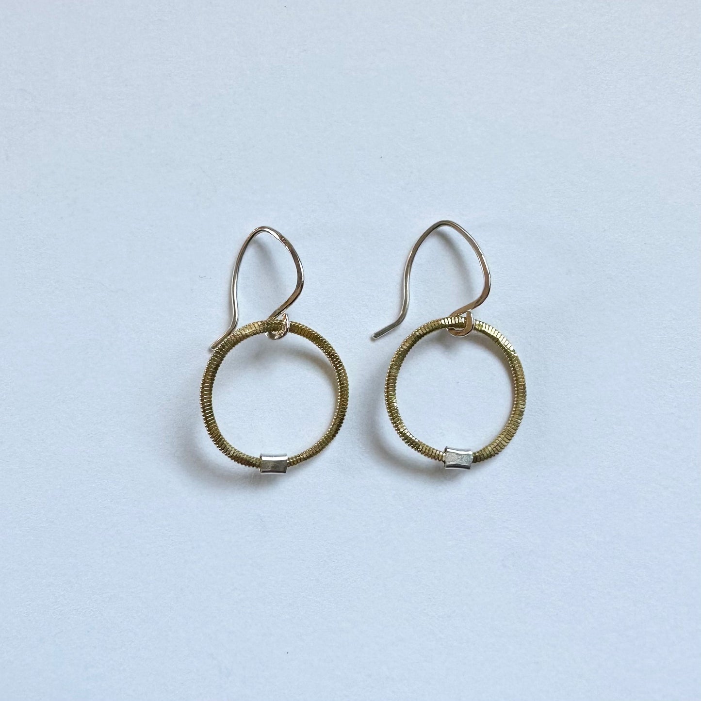 Guitar String Circle Earrings