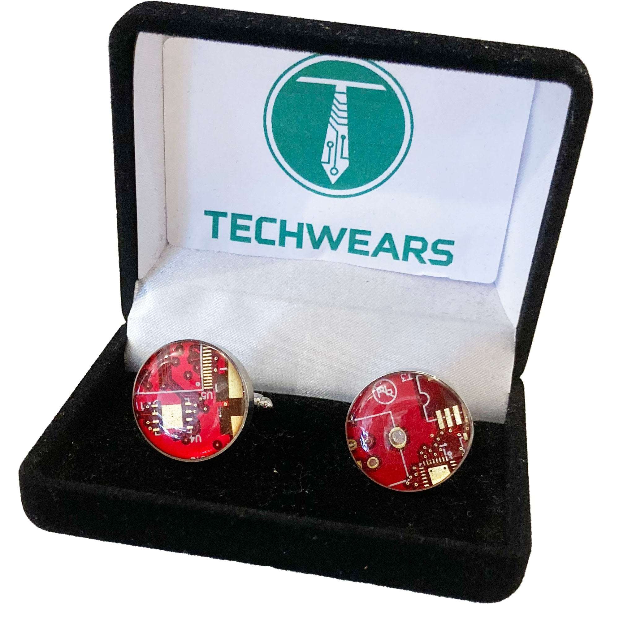 Natural Circuit Board Cufflinks 2024 in Rose Gold