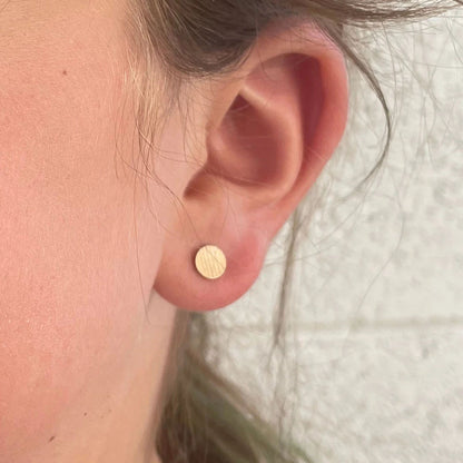 Cymbal Stud Earrings