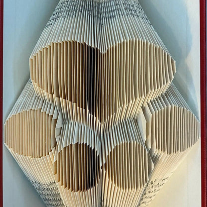 Folded Book Art - Heart Paw