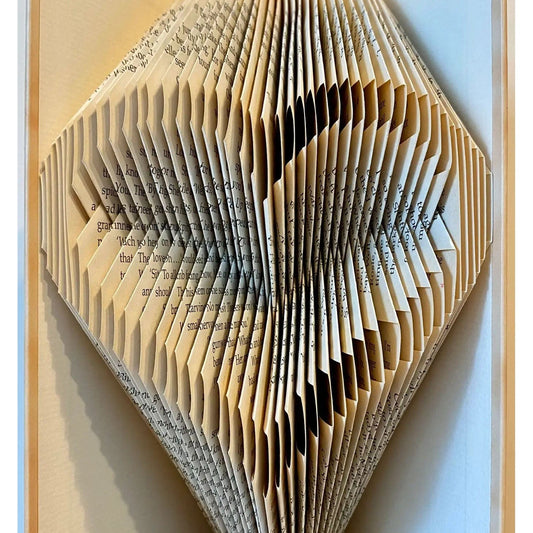 Folded Book Art - Open Heart