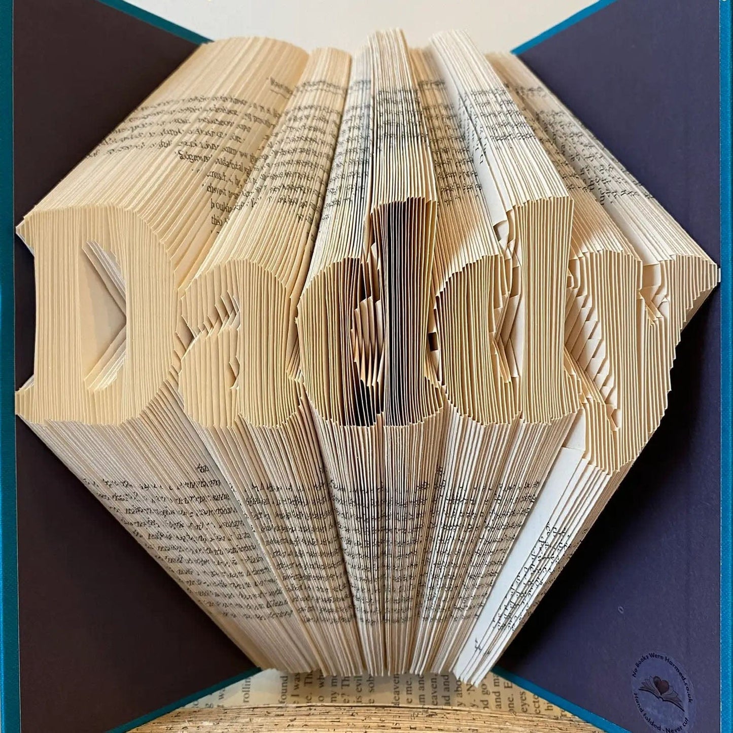 Folded Book Art - Daddy