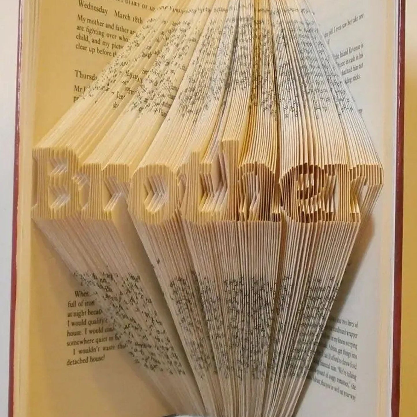 Folded Book Art - Brother