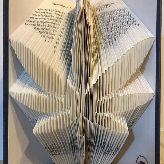 Folded Book Art - Marijuana Leaf