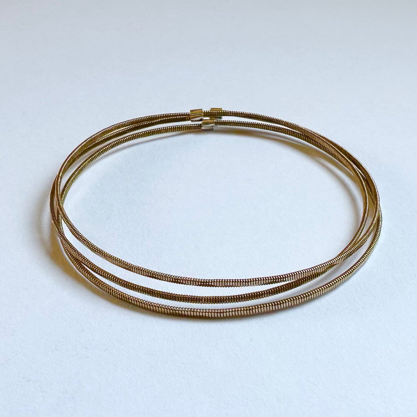 Guitar String Hammered Bangles