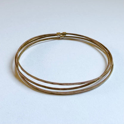 Guitar String Hammered Bangles