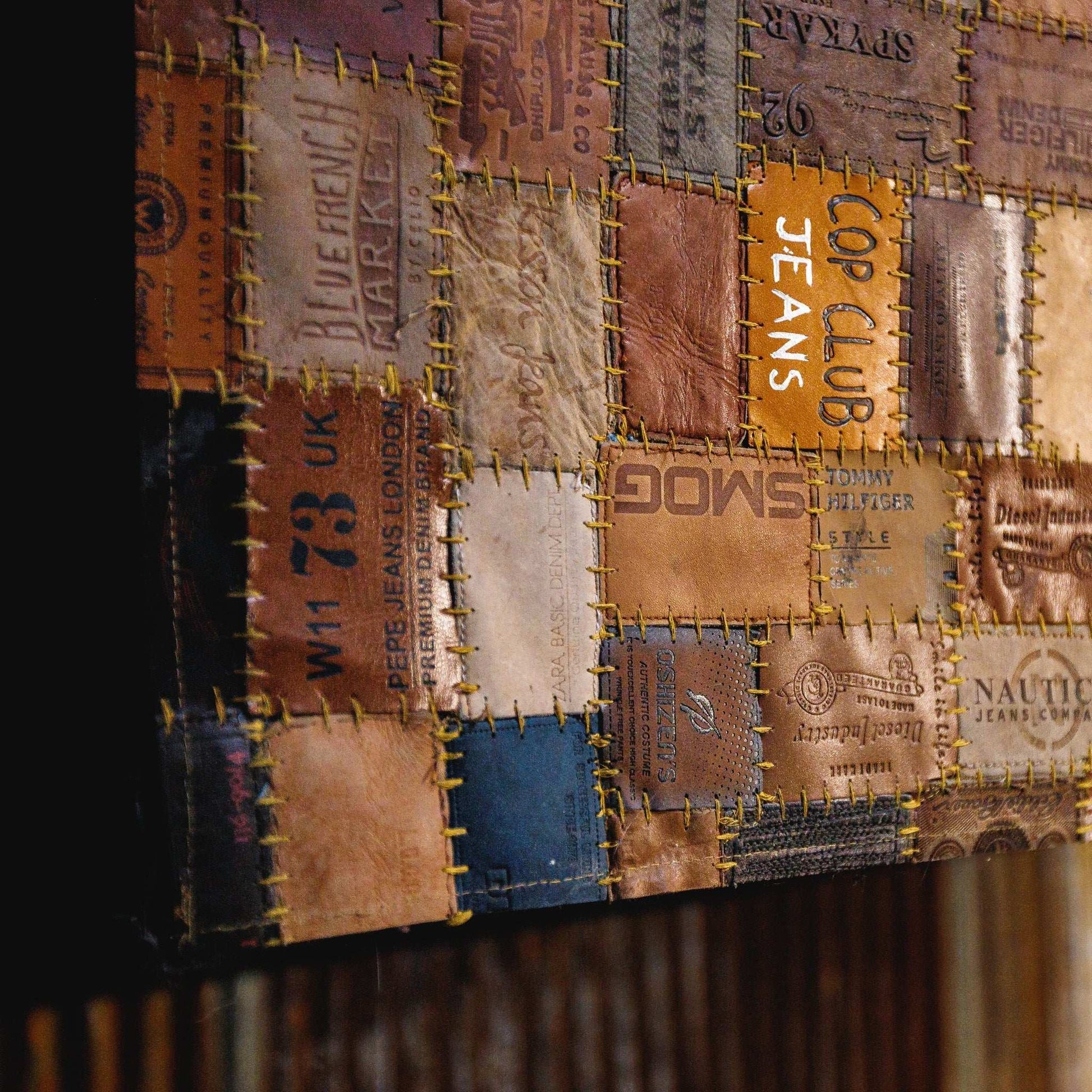 Leather Jean Patch Floor Rugs