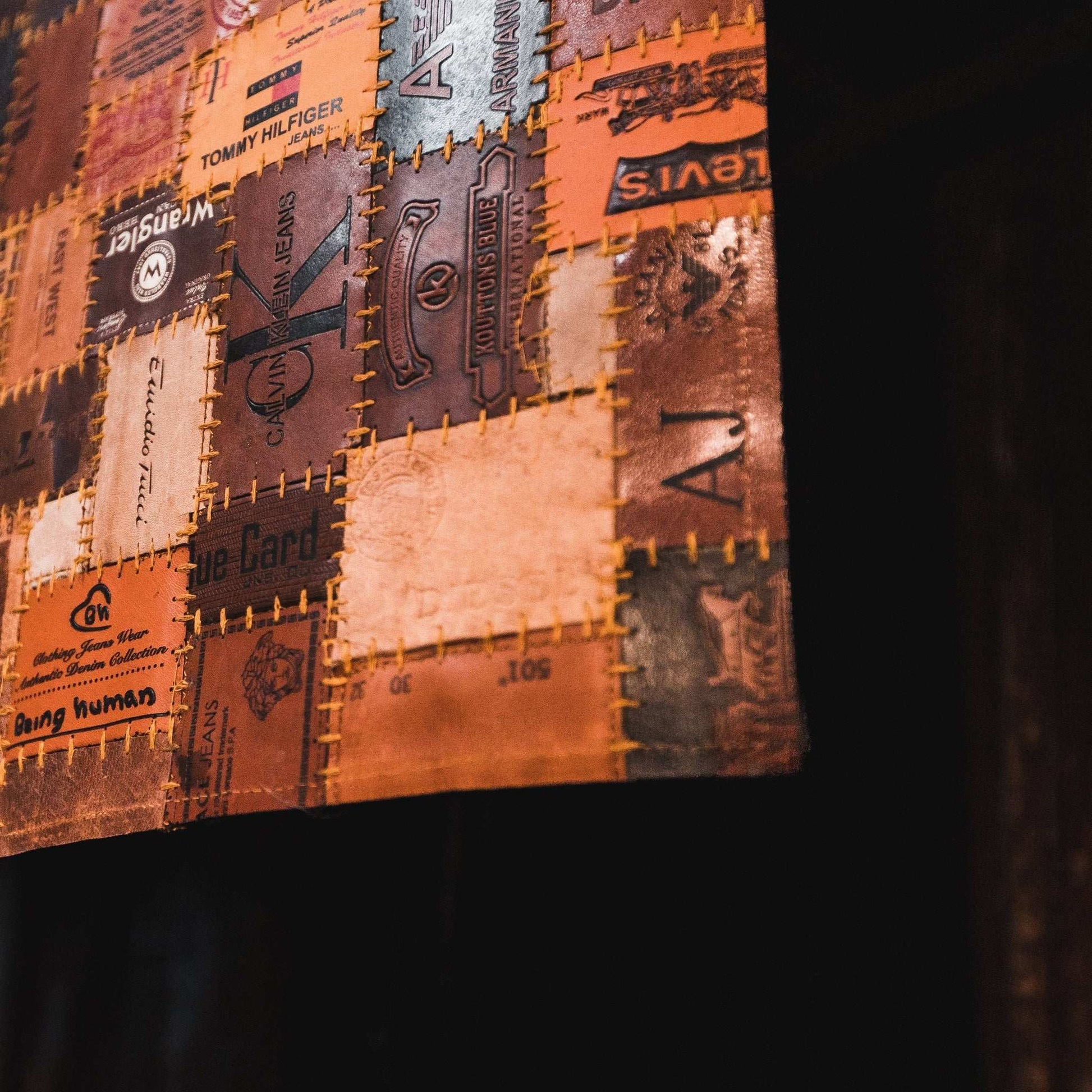 Leather Jean Patch Floor Rugs
