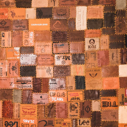 Leather Jean Patch Floor Rugs