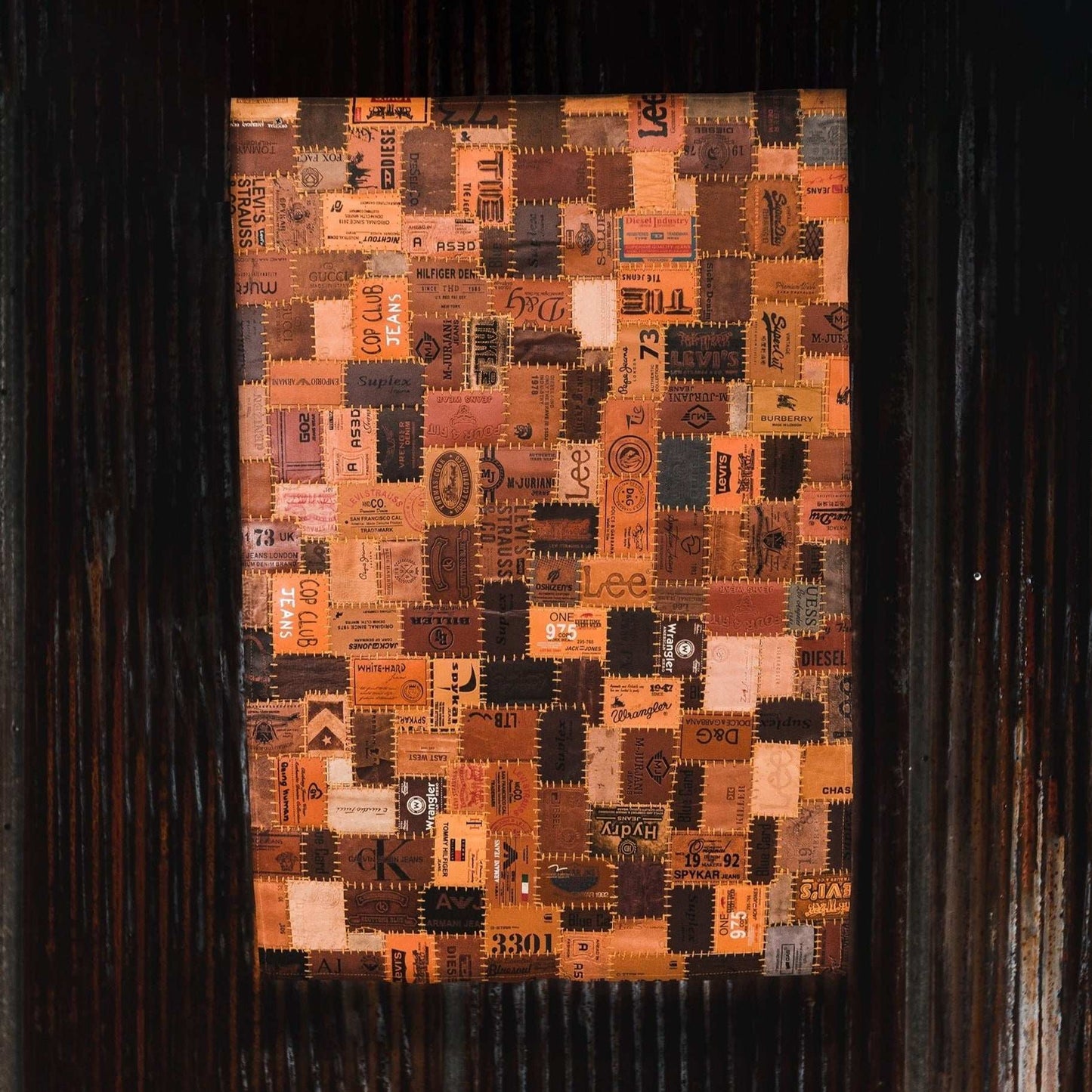 Leather Jean Patch Floor Rugs