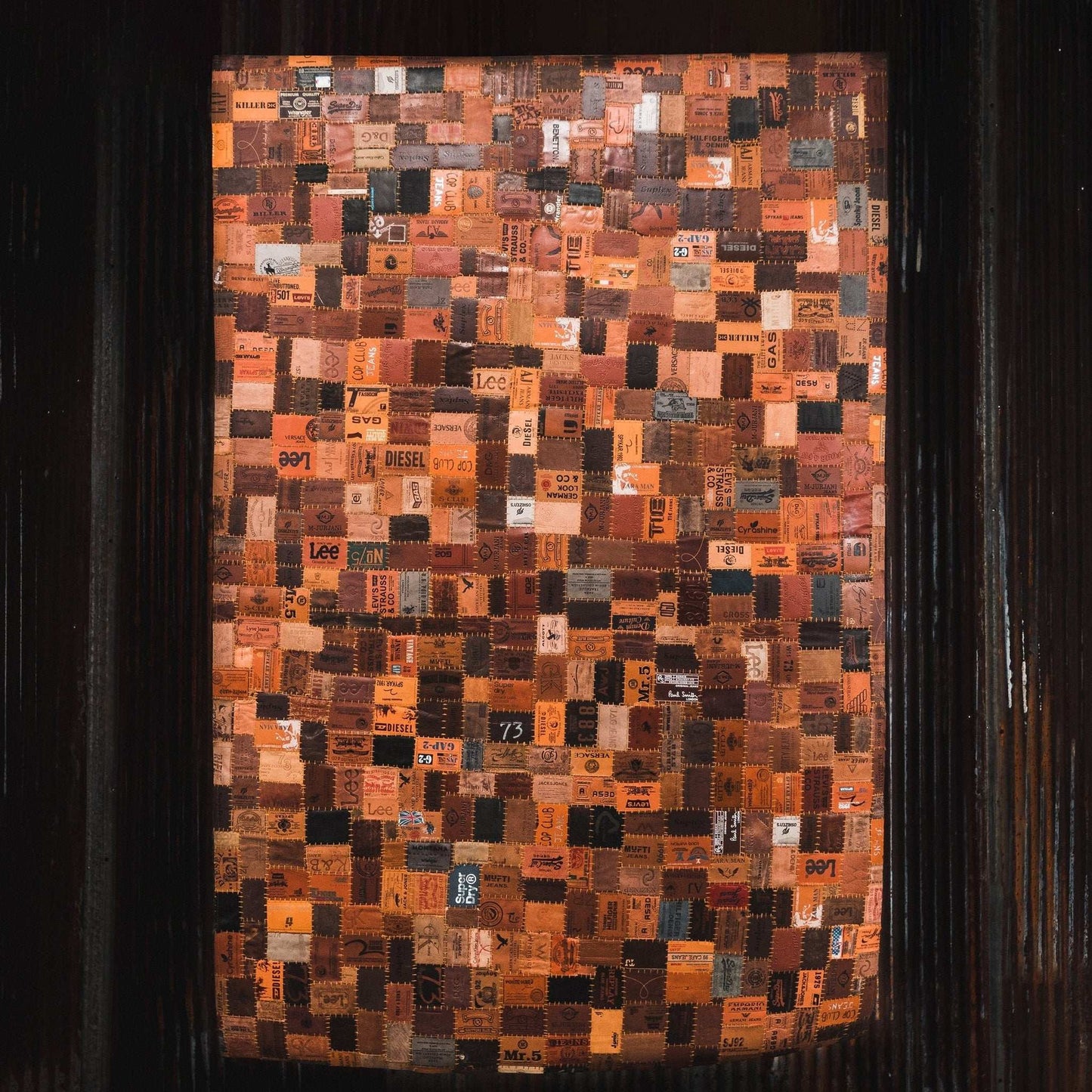 Leather Jean Patch Floor Rugs