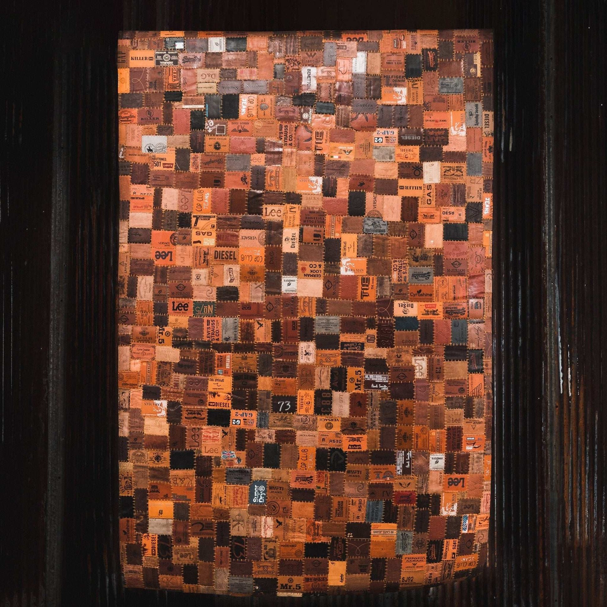 Leather Jean Patch Floor Rugs