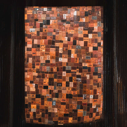 Leather Jean Patch Floor Rugs
