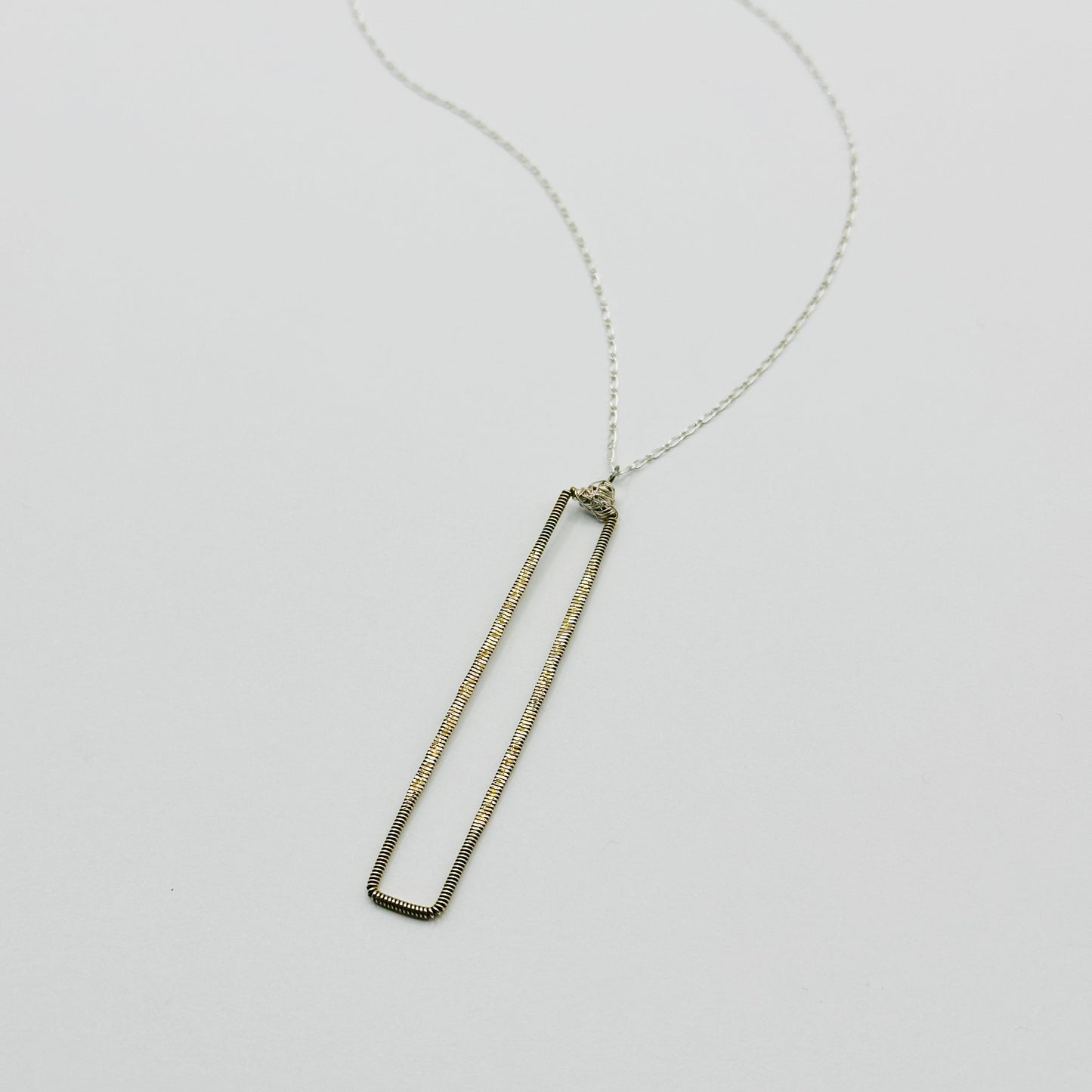 Guitar String Rectangle Necklace