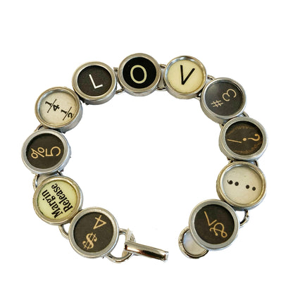 Typewriter Key Bracelet - Messages (Pre-Order)