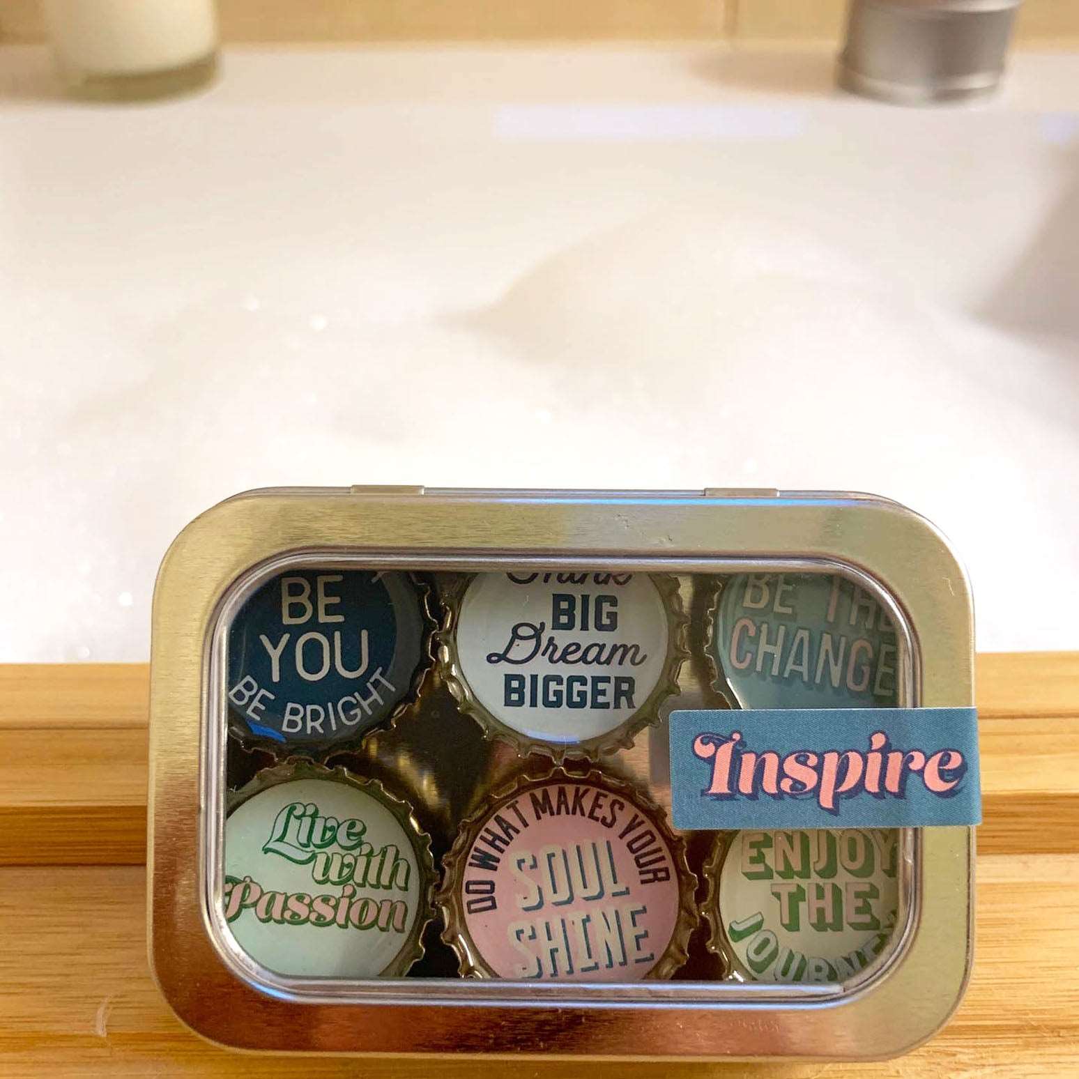 Bottle Cap Magnets - Inspire