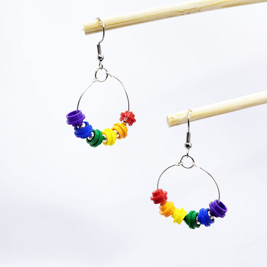 Lego Pride Earrings - Hoop