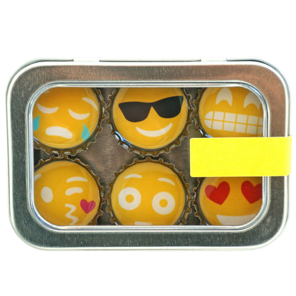 Bottle Cap Magnets - Emoji