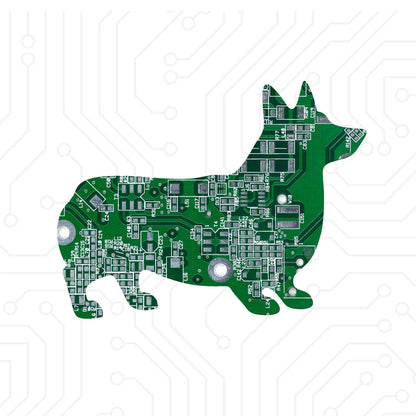 Circuit Board Dog Magnet