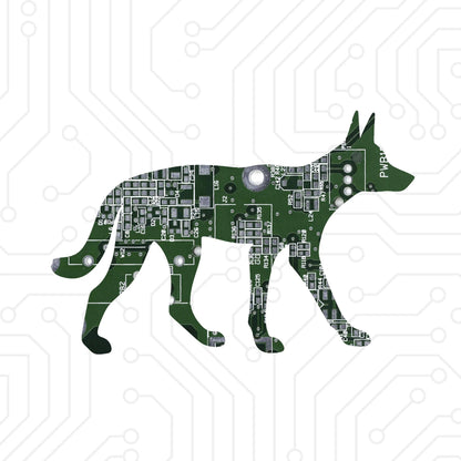 Circuit Board Dog Magnet