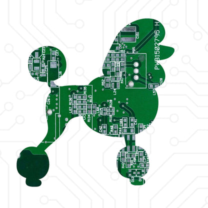 Circuit Board Dog Magnet