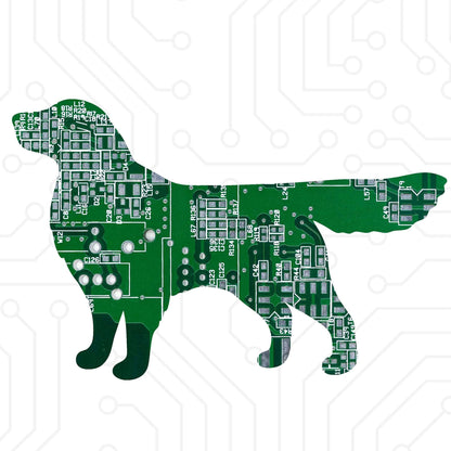 Circuit Board Dog Magnet