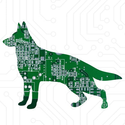 Circuit Board Dog Magnet