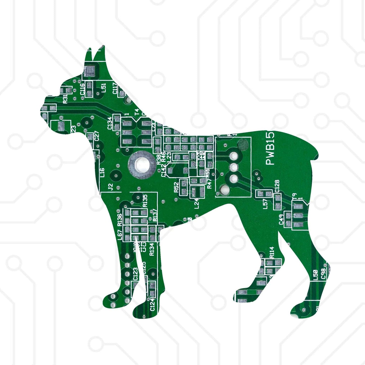 Circuit Board Dog Magnet