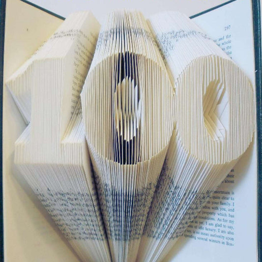 Folded Book Centenarian Numbers