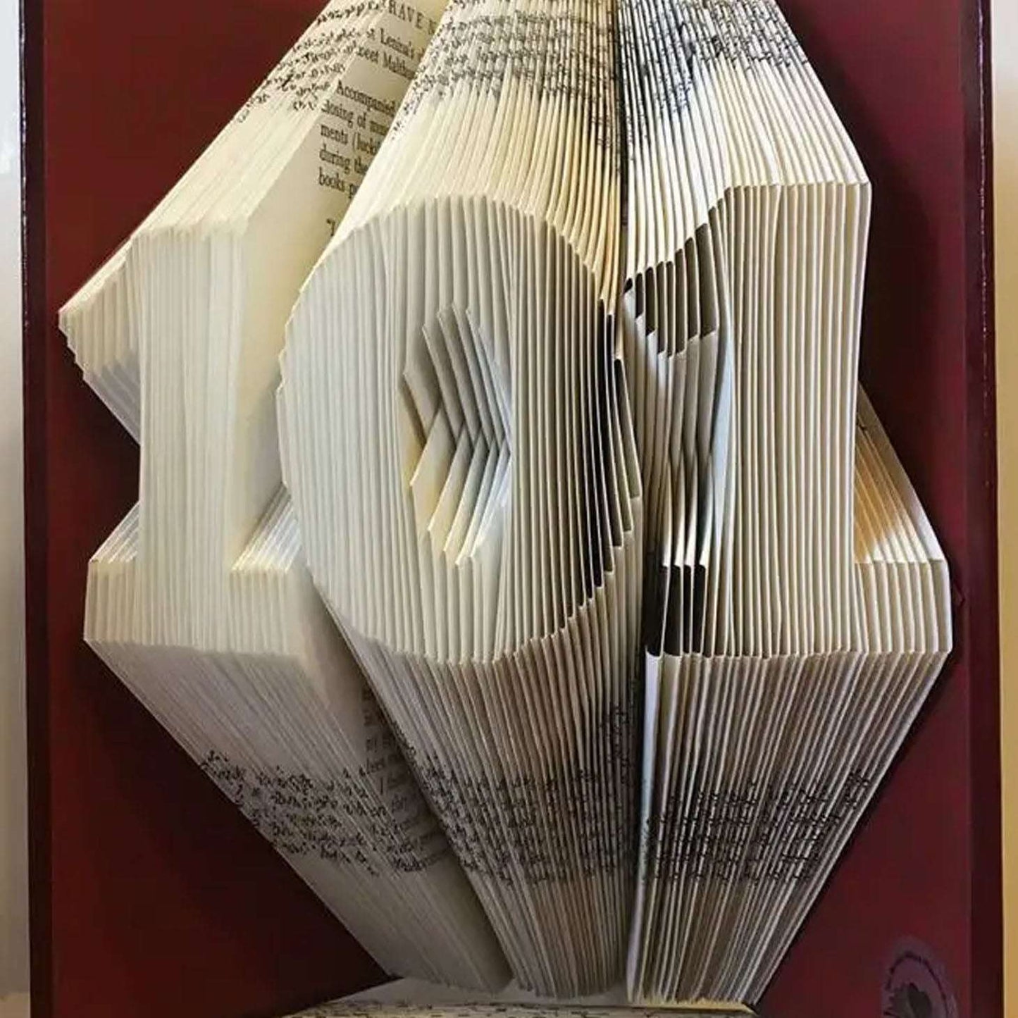 Folded Book Centenarian Numbers