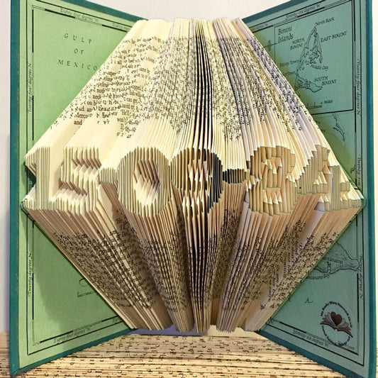 Folded Book Art - Custom Date