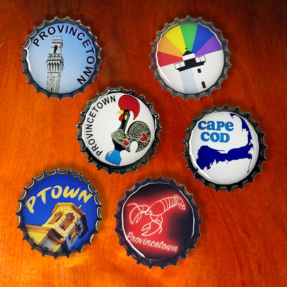 Bottle Cap Magnet - Provincetown (Single)