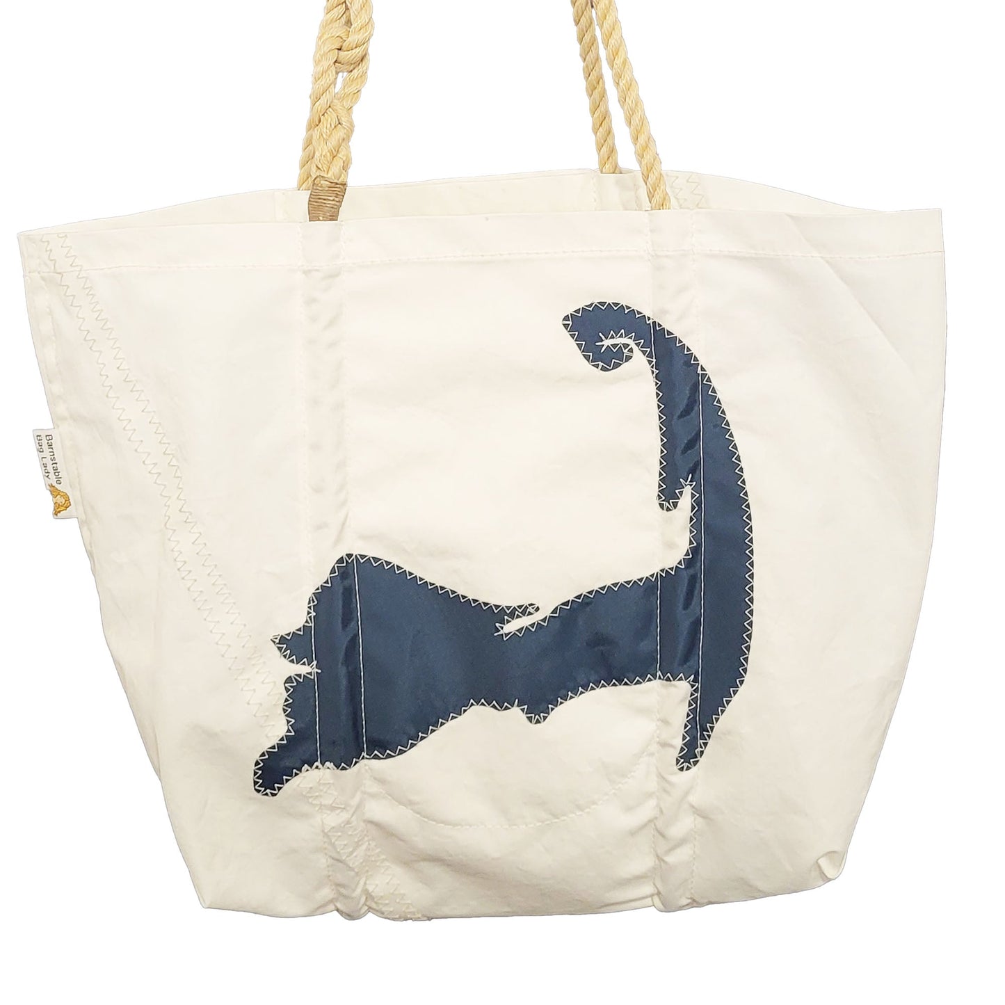 Sailcloth Medium Tote Bag - Navy Cape Cod