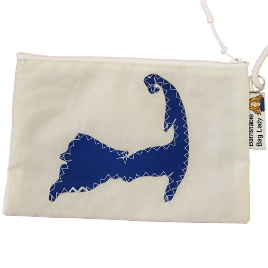 Sailcloth Wristlet - Blue Cape Cod