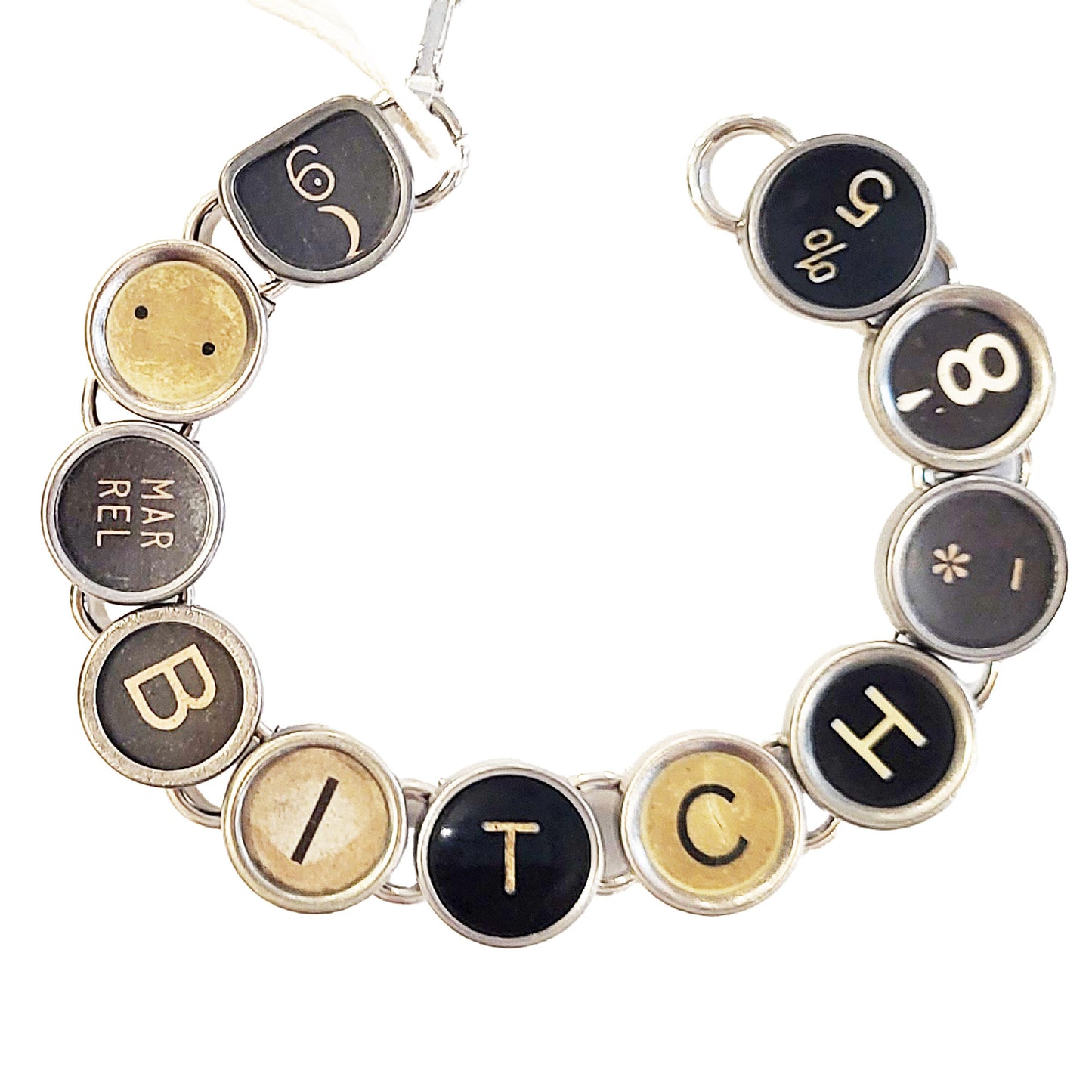 Typewriter Key Bracelet - Messages (In Stock)