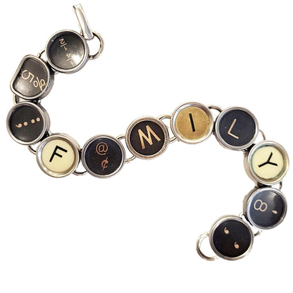 Typewriter Key Bracelet - Messages (In Stock)