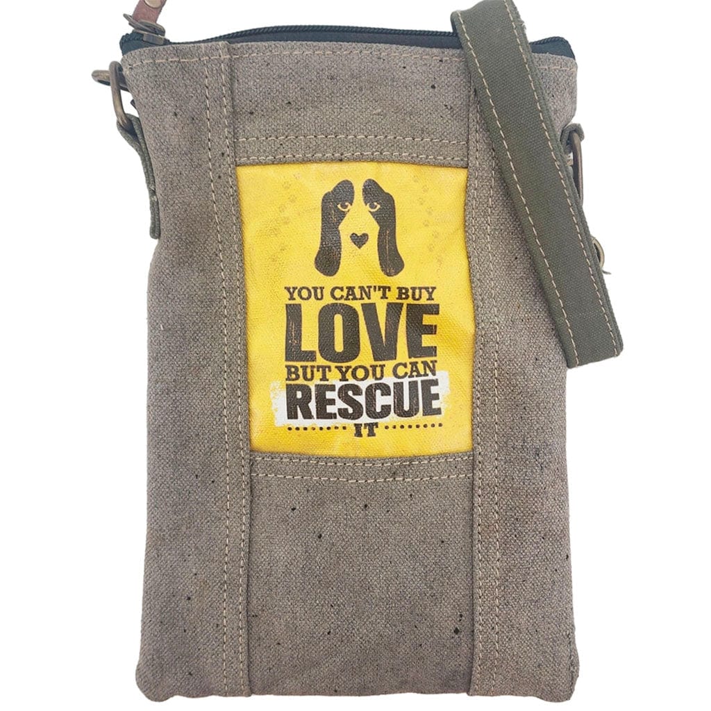 Military Tent Small Crossbody Bag - You Can't Buy Love 2