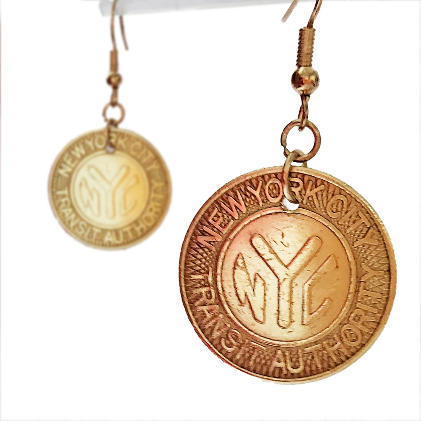 New York Subway Token Earrings