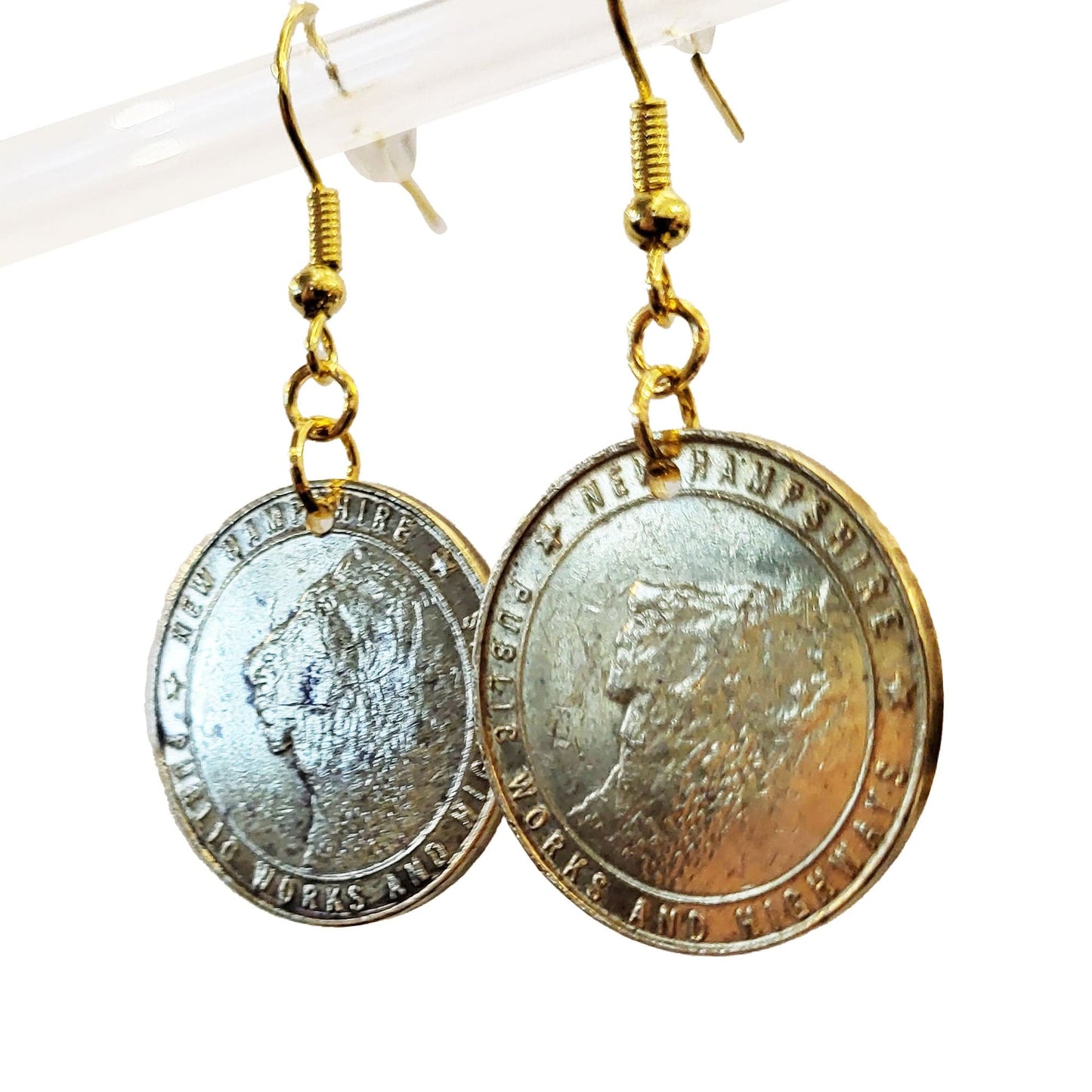 New Hampshire Toll Token Earrings