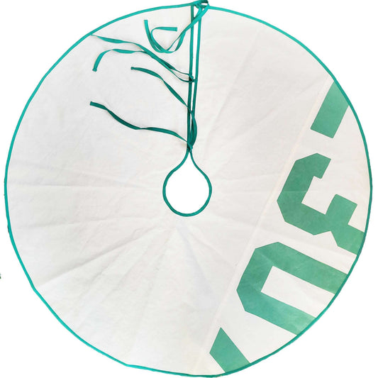 Boat Sail Christmas Tree Skirt - Green Number