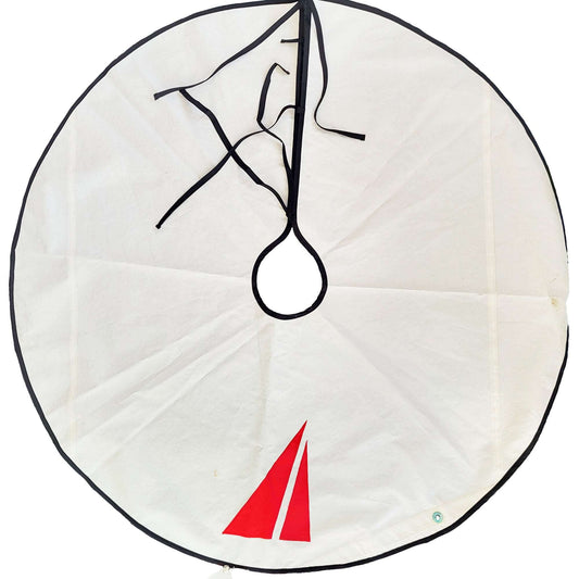 Boat Sail Christmas Tree Skirt - Red Sails