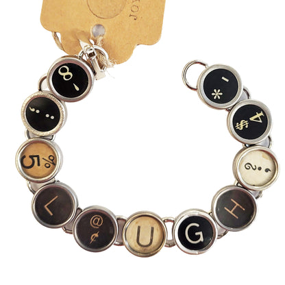 Typewriter Key Bracelet - Messages