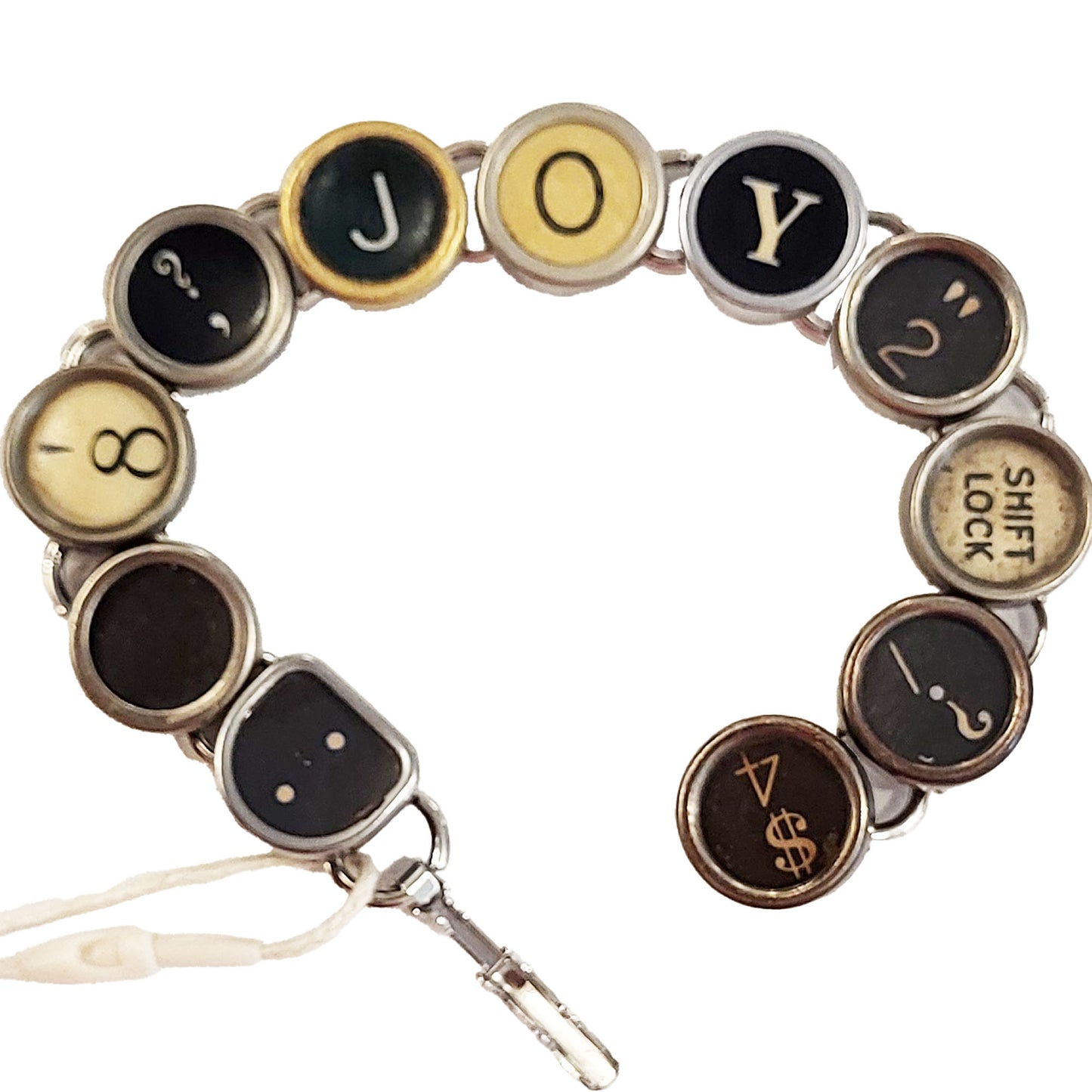 Typewriter Key Bracelet - Messages (In Stock)