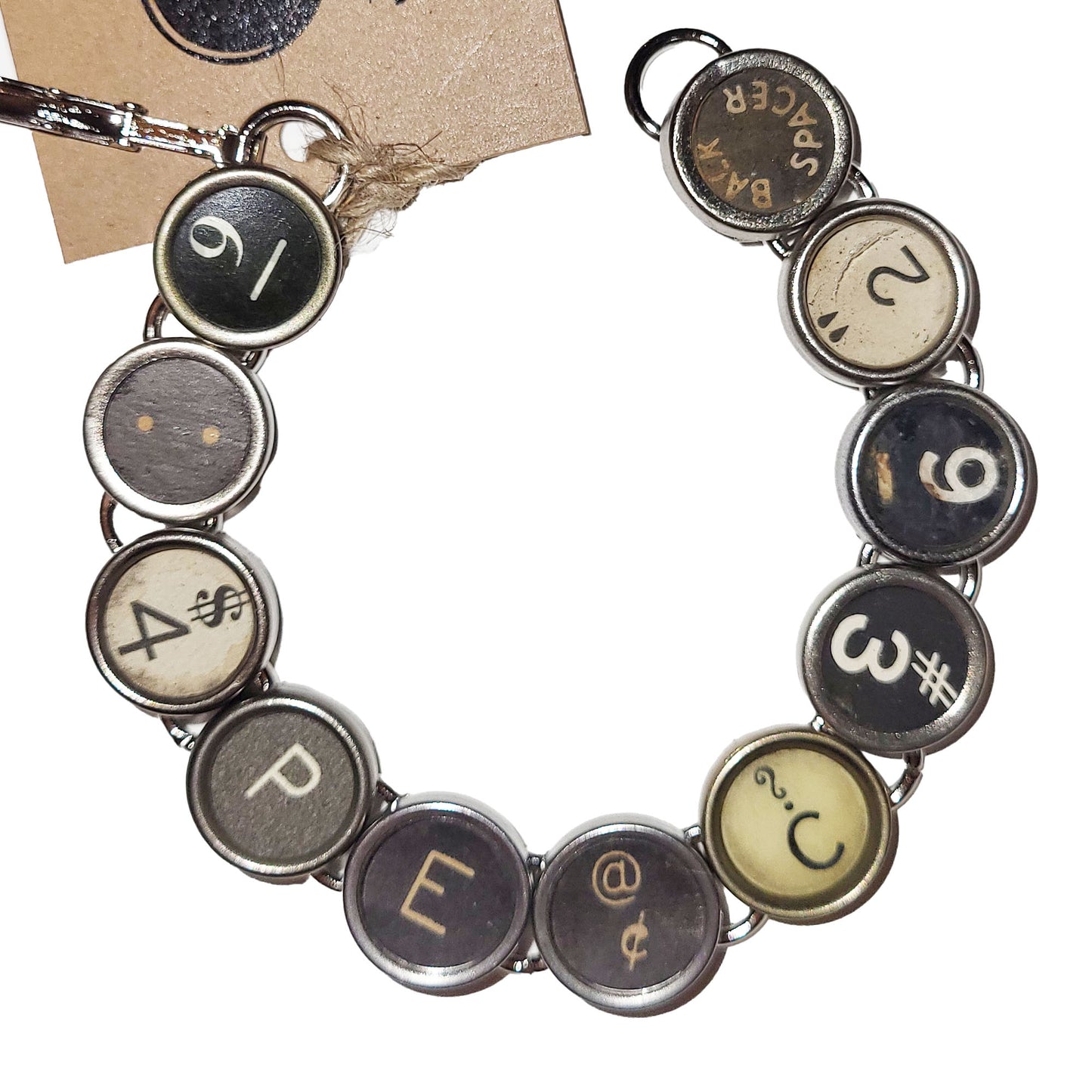 Typewriter Key Bracelet - Messages
