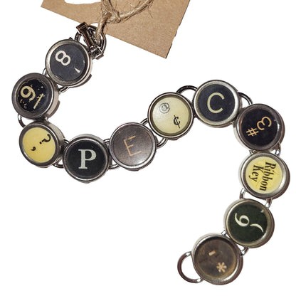 Typewriter Key Bracelet - Messages