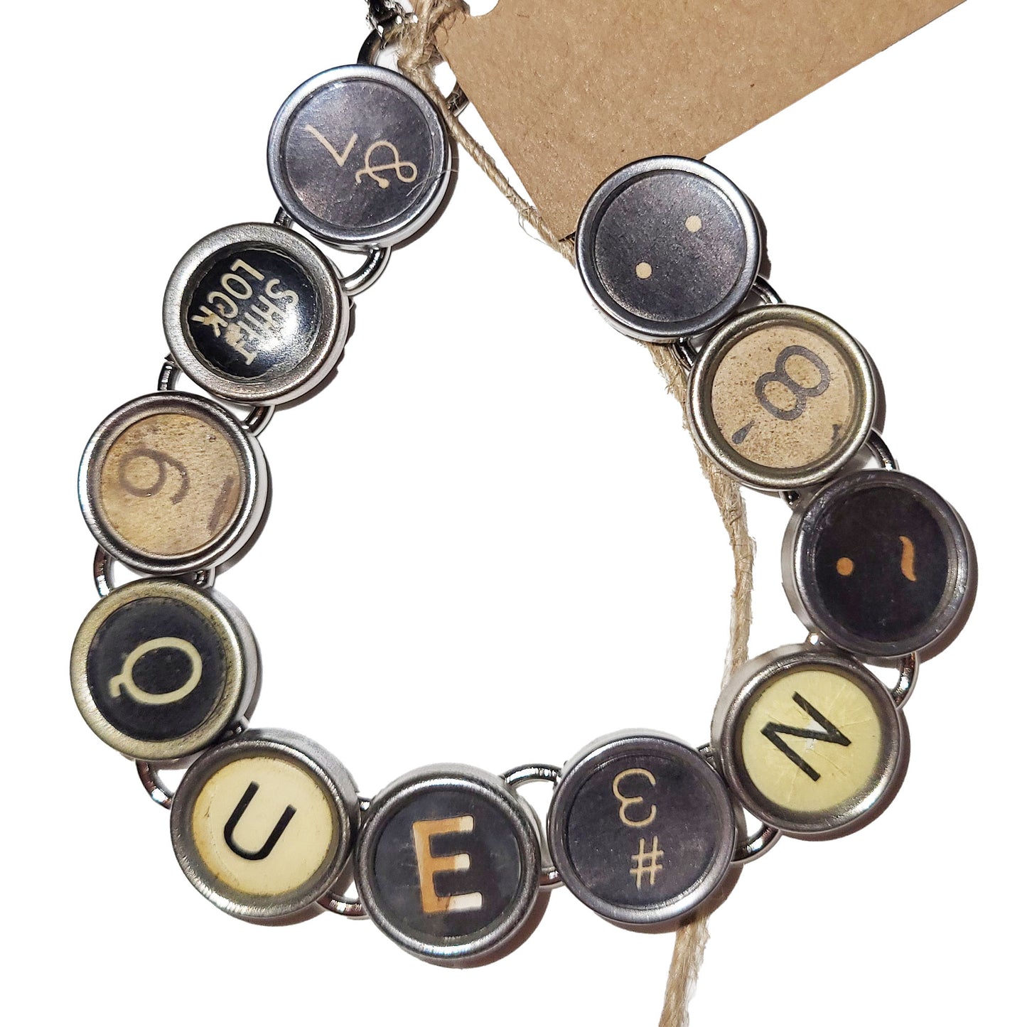 Typewriter Key Bracelet - Messages