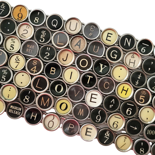 Typewriter Key Bracelet - Messages (In Stock)