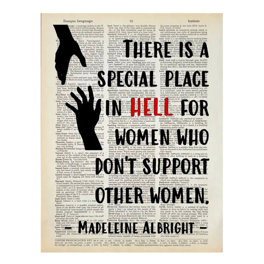 Vintage Book Page Print - There is a Special Place in Hell... (69)